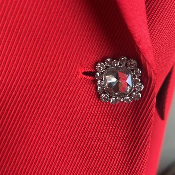 BOSS Hugo Boss “Joleara” Virgin Wool Blend Cropped Tuxedo Jacket - Picture 5 of 16